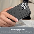 thumbnail image 5 of Slim Fit Case for iPhone 15 (Not fit 15 Pro), Rugged Shield Outdoor Durable Phone Case, Military Grade Anti-Dorp Protection and Camera Lens Protection Cover for iPhone 15,HD Black, 5 of 14