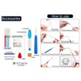 thumbnail image 3 of oshhni Assorted Punch Kit DIY Embroidery Hoop Knitting Threader Tools Set Set 1, 3 of 9