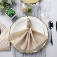 thumbnail image 3 of Balsa Circle 5 Pieces 20" x 20" Beige Crinkle Accordion Taffeta Table Napkins, 3 of 8