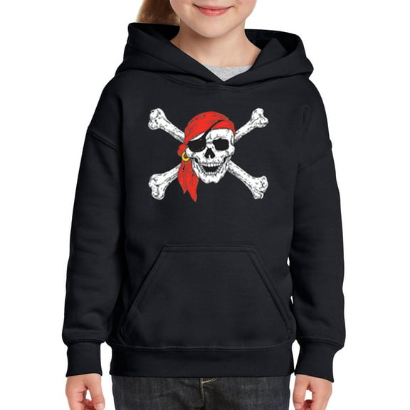 IWPF - Big Boys Hoodies and Sweatshirts - Jolly Roger Skull & Crossbones