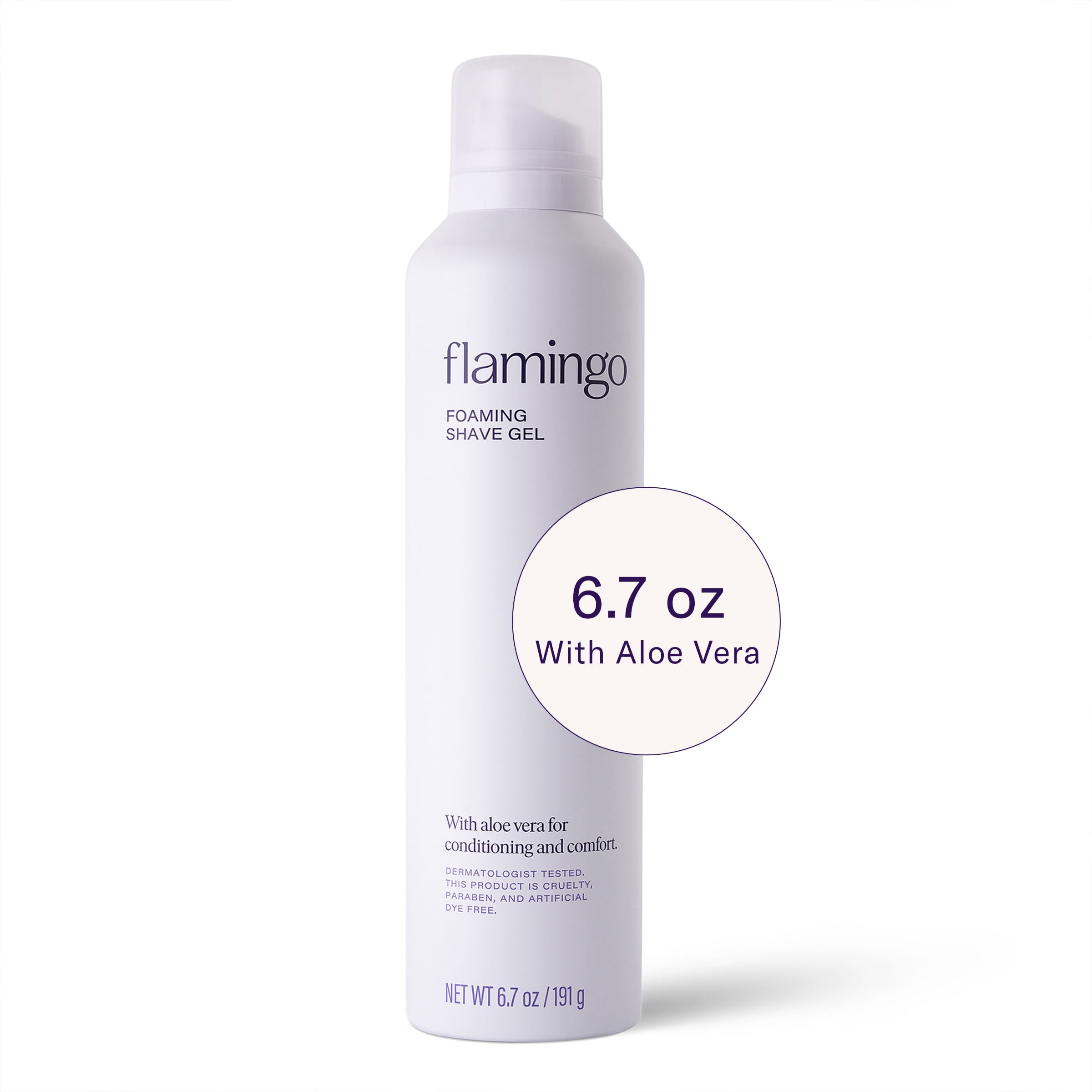 Flamingo Women's Foaming Shave Gel with Aloe Vera, 6.7 oz