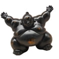 thumbnail image 4 of Estatua de sumo de resina, artesanías, detalles realistas, mini adorno de mascota de té para escritorio. 295 x 165 x 25 cm, 4 of 9