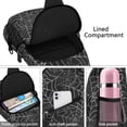thumbnail image 4 of Sling Backpack,Halloween Spider Webs Sling Bag with Water Bottle Holder,Waterproof Sling Bag for Men/Women with Headphone Jack for Hiking,Travel, 4 of 6