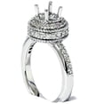 thumbnail image 1 of Women's 1/2ct Fancy Unique Semi Mount Engagement Ring Setting 14K White Gold, 1 of 2