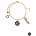 thumbnail image 2 of Delight Jewelry Silvertone Doctor Caduceus Seal - MD Goldtone Dream Big Charm Bracelet, 7.5+2" Extender, 2 of 4