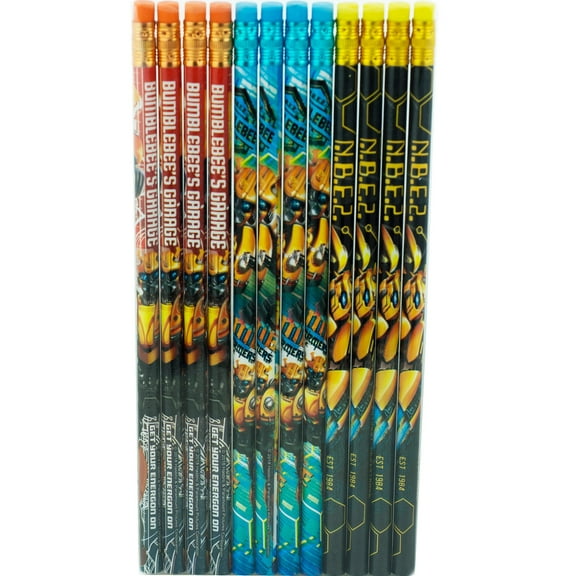 Transformers 12 Wood Pencils Pack