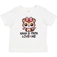 thumbnail image 3 of Inktastic Nana and Papa Grandchild Girl Tiger Girls Baby T-Shirt, 3 of 5