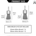 thumbnail image 2 of 6 Pack Wire Brush Wheel For Drill 1-inch Crimped End Wire Brushes 1/4inch Hex For Paint-surface And, 2 of 5