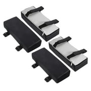 Office Chair Arm Pads, 4pcs Office Chair Arm Cover Office Chair Pads Long Armrest Cushion for Desk Chairs, Black