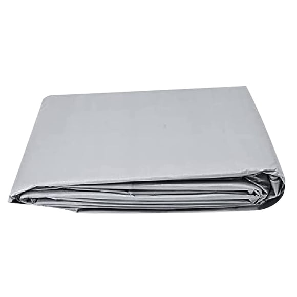 Tarps Now 14x30 Feet Poly Tarp |12 MIL Heavy Duty Waterproof Cover |Rip and Tear Proof Plastic Tarp with Rustproof Aluminum Grommets & Reinforced Edges |Ideal for Roof Repairs, Landscaping-Silver