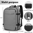 thumbnail image 4 of Travel Laptop Backpack, Expandable Computer Backpack with USB Charging Port 17 Inch Laptop Backpack for Men, 4 of 5