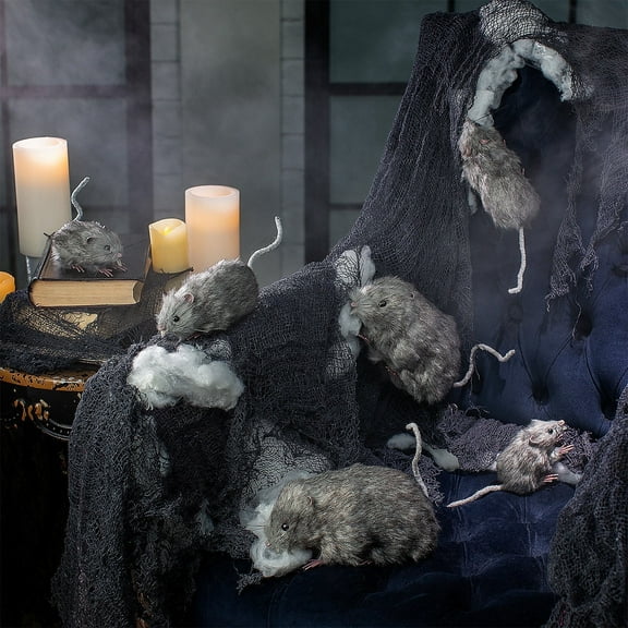 Halloween Rat Decorations, Halloween, Home Decor, 6 Pieces