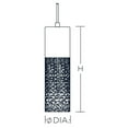 thumbnail image 3 of AFX - Ash - 12 Inch 10W 1 LED Perforated Pendant-White Finish, 3 of 7