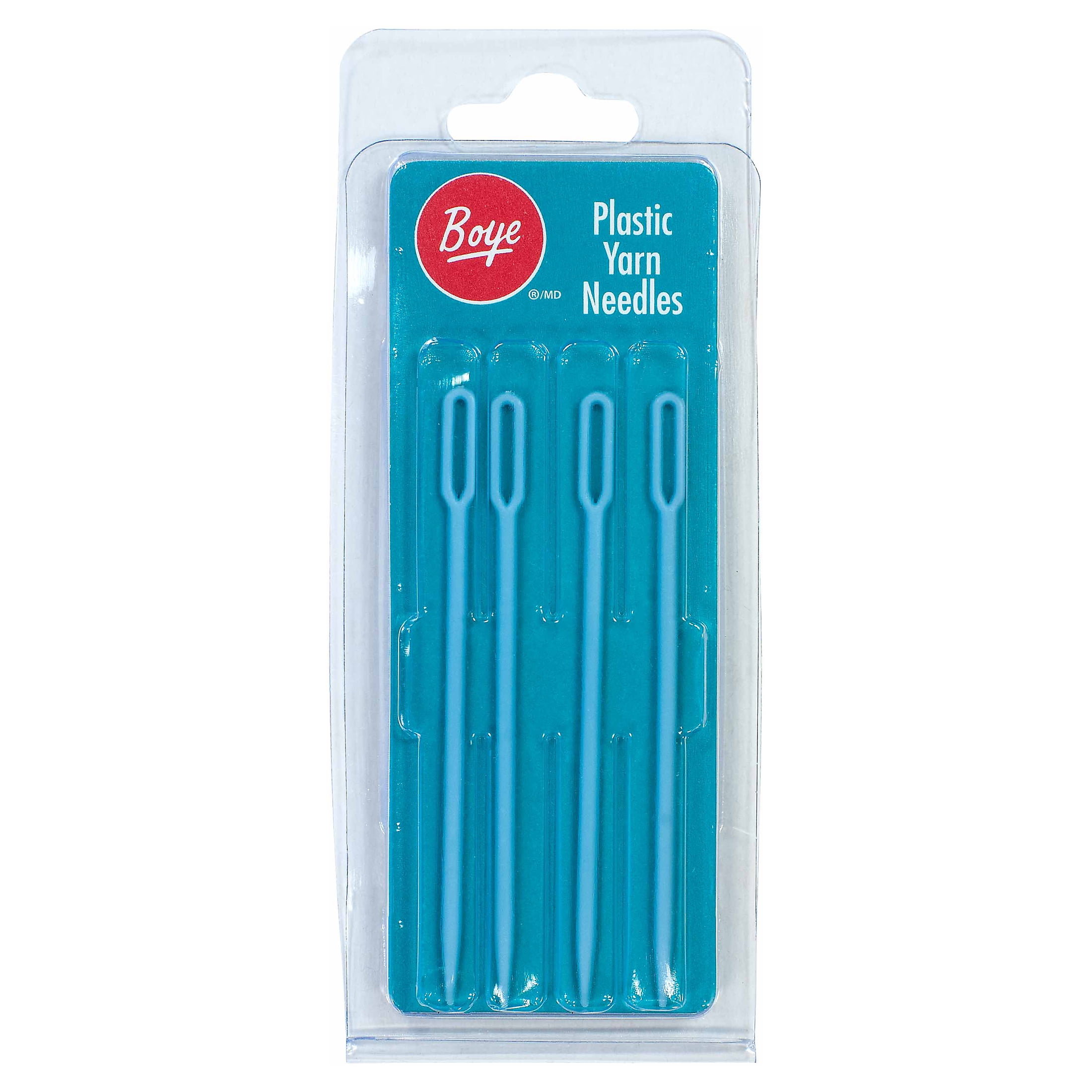 Boye Plastic Yarn Needle, 4 Pack, Blue