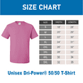 thumbnail image 2 of JERZEES Men Dri-Power 50/50 T-Shirt, Short Sleeve Cotton-Poly Blend Azalea Durable Tee, 2XL, 2 of 6