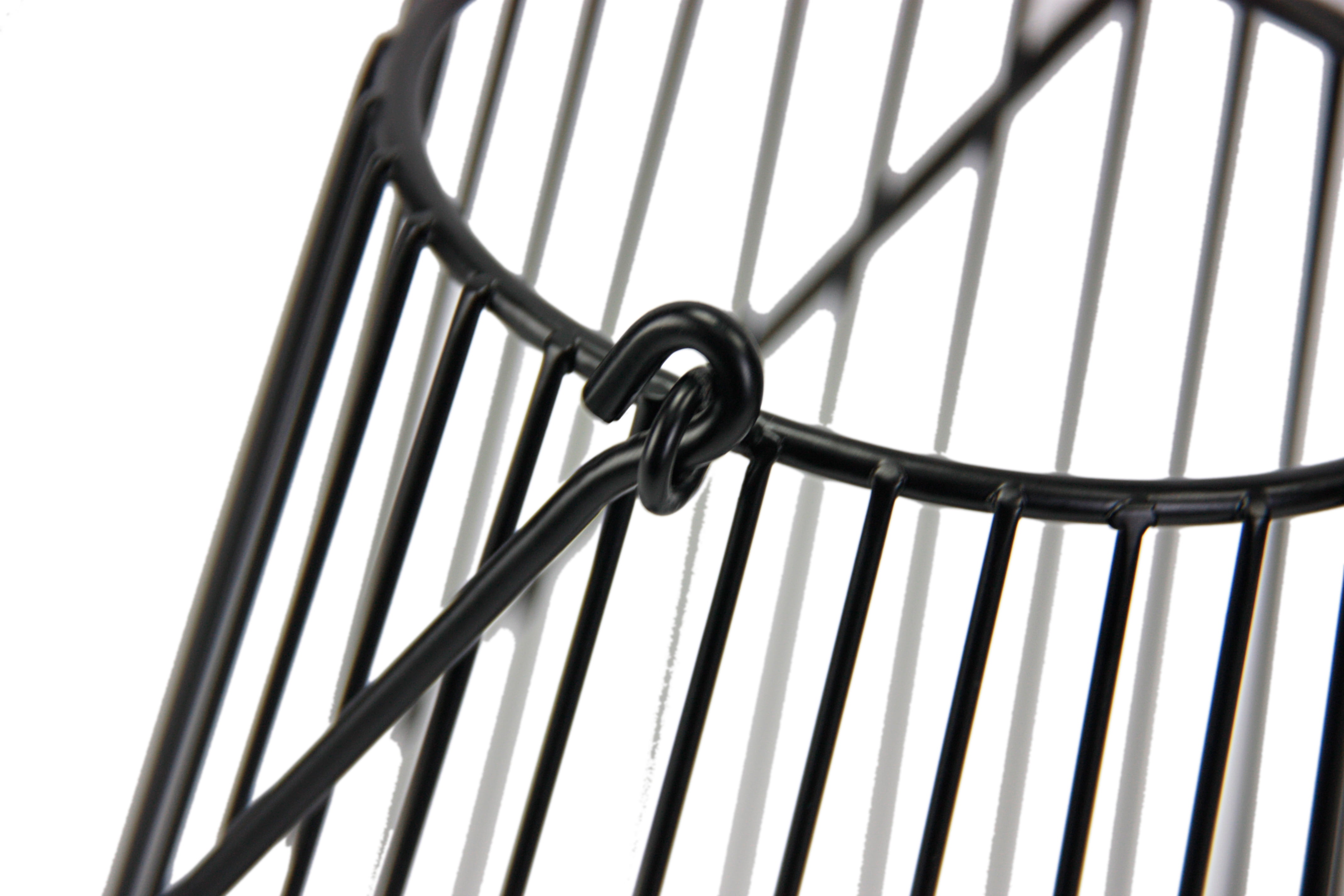 Mainstays Black Metal Wire Candleholder Lantern, 10", Medium