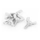thumbnail image 1 of Tornillos de mano con ala de pulgar de acero inoxidable 304 con rosca M5, 5 piezas, 1 of 2