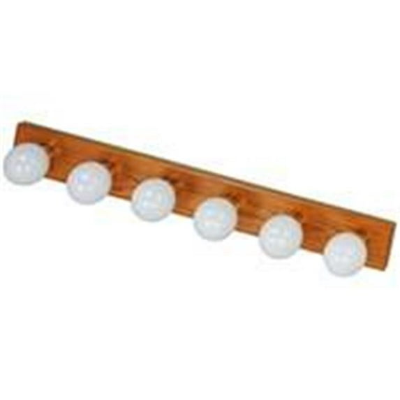 V1PG063L Vanity Bathroom Light Fixture, Solid Oak