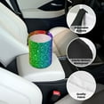 thumbnail image 6 of Wukai Glitter Rainbow Print Car Trash Can - Easy to Clean Hanging Garbage Bin - Removable Liner - Leak-Car Garbage Can - Waterproof Trash Can for Car and SUV, 6 of 7
