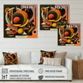 thumbnail image 4 of Designart Multicolor Geometric Orange Shapes I Canvas Wall Art, 4 of 5