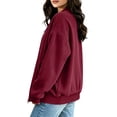 thumbnail image 5 of Women's Corduroy Bomber Jackets, Zip Front Long Sleeve Loose Fits Jackets with Pockets, Casual Fashion Outwear Coat Tops, 5 of 8