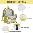 thumbnail image 4 of Summer Lemon-Themed Backpack, Lightweight Yellow Fruit Pattern Daypack with Cute and Retro Style, 4 of 6