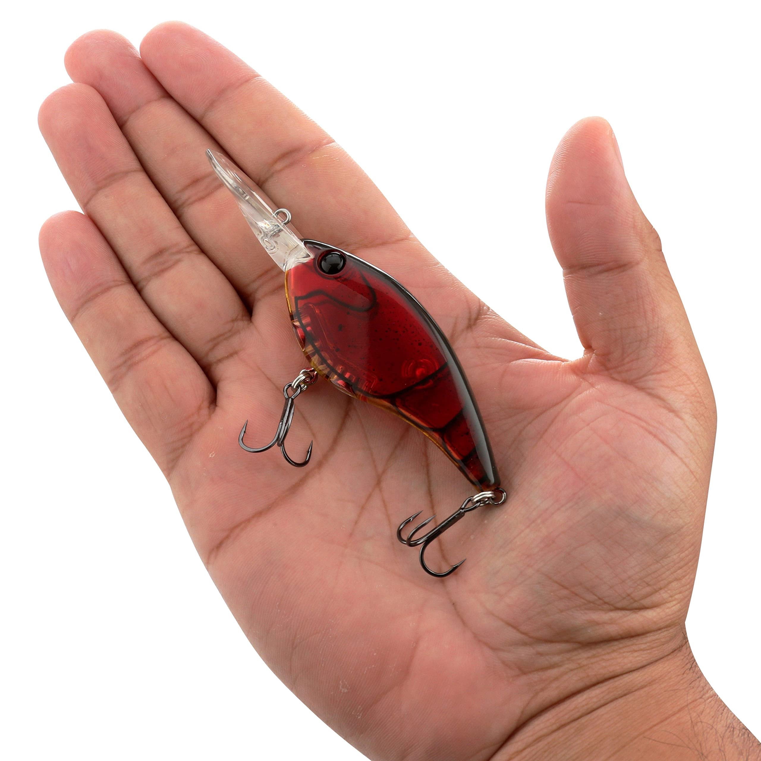 Berkley Clickin’ Frittside Fishing Lure, Ghost Red Craw, 9 (1/2 oz)