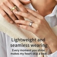 thumbnail image 3 of R99 Smart Ring with Charging Case Support Heart Rate, Blood Oxygen, Sleep Monitoring - Black #8 18.2, 3 of 5
