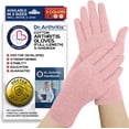 thumbnail image 1 of Dr. Arthritis Full Length Compression Gloves for Hand Pain \u2013 Cotton Support Gloves with Handbook \u2013 Doctor Designed for Arthritis, Joint Pain & Inflammation Relief \u2013 Pink (Small), 1 of 1