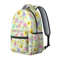 thumbnail image 2 of Pioneer Flower Floral Print Pattern Backpack for School, Cute School Bag with Adjustable Shoulder Straps and Padded Back, 15.3"x11"x7.1", 2 of 3