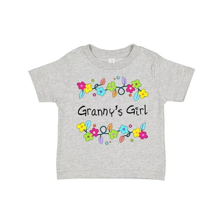 

Inktastic Grannys Girl- Bright Flowers Gift Toddler Toddler Girl T-Shirt