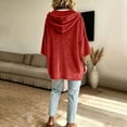 thumbnail image 4 of yillto Womens Velvet Top Hoodies Baggy Long Sleeve Sweatshirts Pullover Drawstring Fashion Clothes, 4 of 7