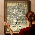 thumbnail image 6 of Roseville Vintage Map Prints Canvas, California Map Art Canvas, Canvas, Roseville Map City style vintage Canvas , Canvas Wall Art, Street Map Artwork Canvas, 6 of 6