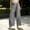 Gray, variant on FEIIBMOYRIA Women's Dress Pants Smooth Drape Elegant High Waist Wrap Front Tie Wide Leg Pants Loose Elegant Daily Office Business Casual Culottes