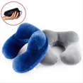 thumbnail image 3 of Almohada de Viaje en Forma de U Almohada Inflable para el Cuello las Vértebras Cervicales Accesorios de Viaje Cómoda Almohada para Dormir C, 3 of 5