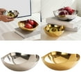 thumbnail image 2 of Tizuqe Metal Salad Bowl Modern Fruit Basket Countertops Snacks Tray Large Serving Bowl, 2 of 12