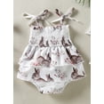 thumbnail image 4 of Kiapeise Easter Baby Girl Outfit Newborn Bunny Dress Bubble Romper Vintage Floral Onesie Cute Dresses, 4 of 8