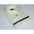 thumbnail image 4 of Men 100% Sateen Cotton Shirt Manschett Quesste Turkey Slim Fit 4010-09 Ivory, 4 of 5