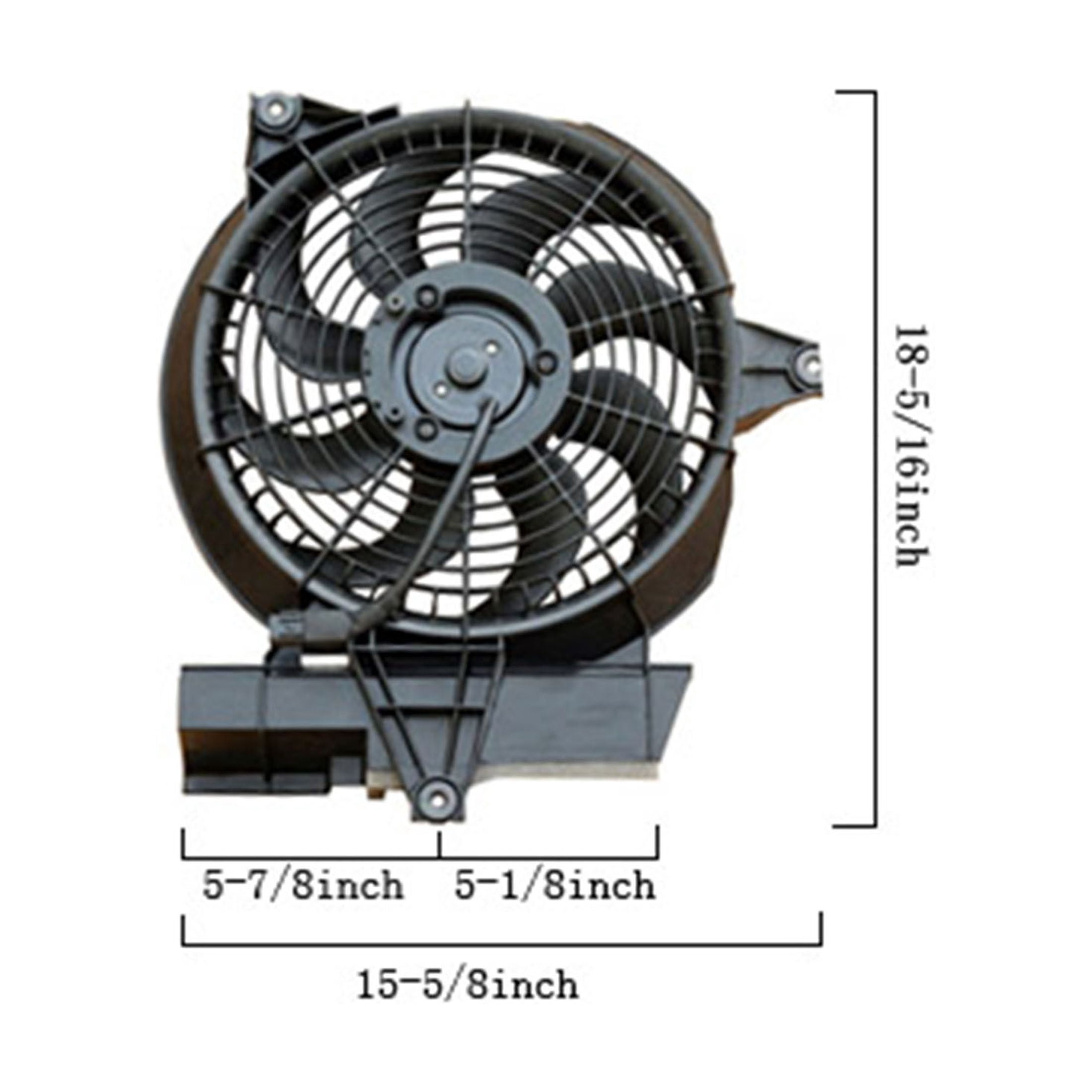 Agility Auto Parts 6020109 A/C Condenser Fan Assembly for Hyundai Specific Models Fits select: 2001-2006 HYUNDAI SANTA FE