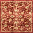 thumbnail image 1 of Ahgly Company Indoor Square Abstract Red Oriental Area Rugs, 5' Square, 1 of 6