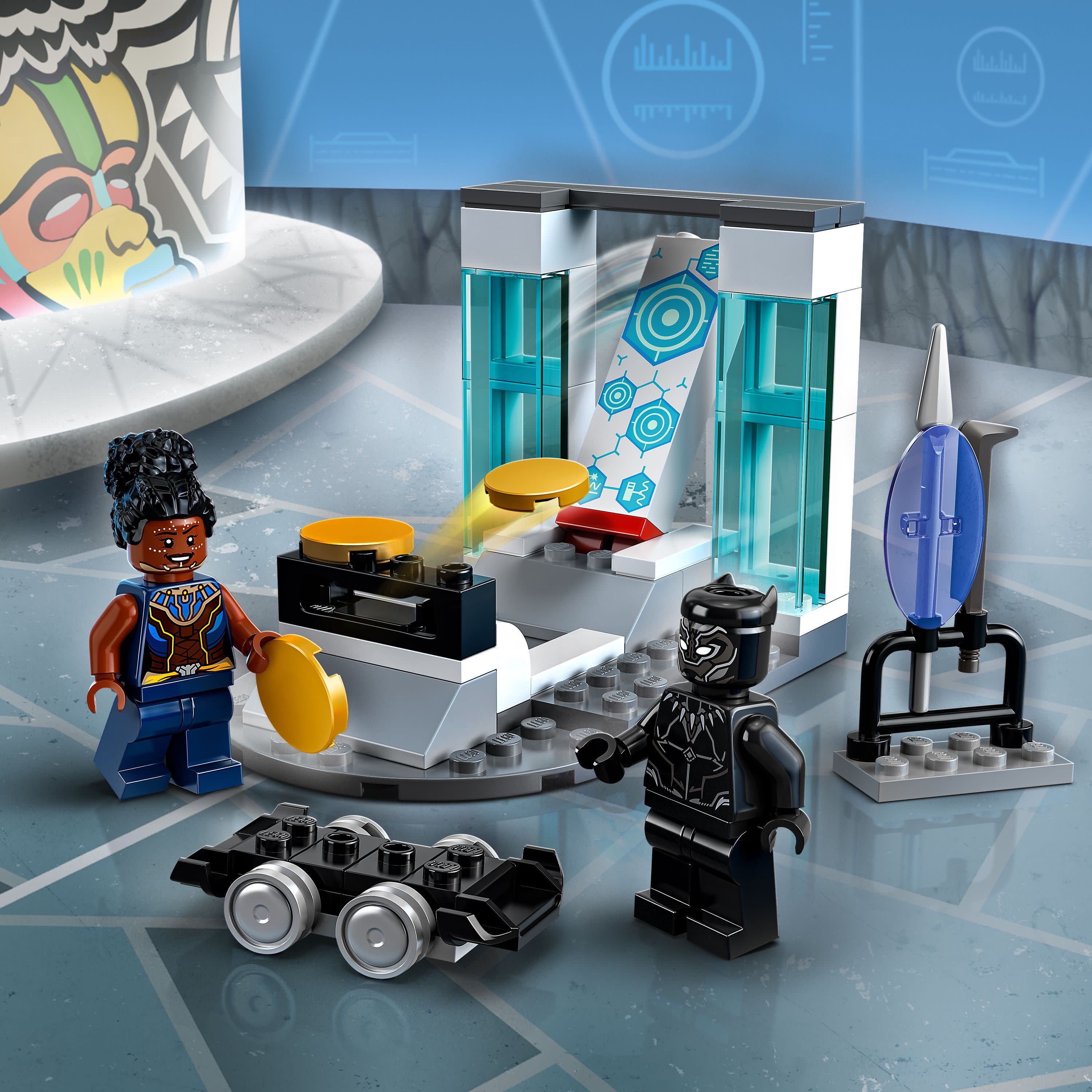 LEGO Super Heroes 76212 Le Labo de Shuri Black Panther, Figurines Avengers Black  Panther : Wakanda Forever, Jouet Super-Héros pas cher 