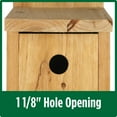 thumbnail image 4 of Wild Wings Cedar Box Wren Wild Bird Backyard House With Adjustable Door, Brown, 4 of 6