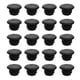 thumbnail image 1 of 20 tapones para manillar de 22 mm para bicicleta de carretera, montaña, BMX y MTB (negros), 1 of 7