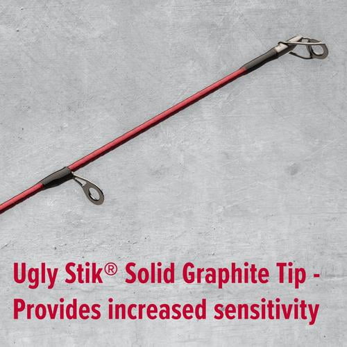 Ugly Stik Carbon Salmon Steelhead Spinning Rod, 9' Medium Fishing Rod, 2  Piece