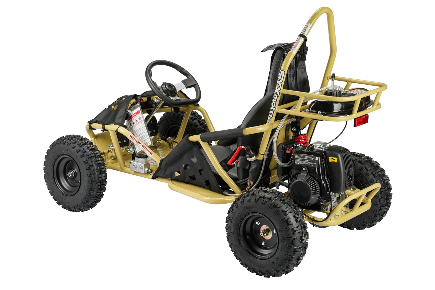 SYX MOTO Teens Gasoline Go Kart GK-49A 50cc 4 Stroke, School Bus