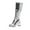 Silver, variant on Knee High Boots Women Wide Calf Square Heel Pointed Toe Long Tall Boots Side Zipper Comfortable Dress Shoes Party Footwear Silver & Size 5.5