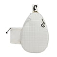 thumbnail image 1 of Langgg Men Women Tennis Bag Backpack Large Capacity Easy Access Racket Storage Gear Tennis Bag For Men Women 2 Rackets Backpack White 29.5x10x43cm, 1 of 6