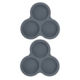 thumbnail image 2 of Injueey Juego de 2 moldes de silicona para huevos, bandejas para muffins y huevos, resistentes a altas temperaturas, para un entorno de Cocina y Comedor gris, 2 of 6
