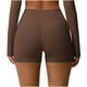 thumbnail image 1 of Karight Women's High Waist No Front Seam Scrunch Butt Biker Shorts Booty Lifting Biker Comfy Scrunch Yoga Shorts, 1 of 7