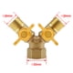 thumbnail image 2 of Tubo de Gas de 2 Vías Sunnimix Conector de Y Pieza Joiner Adaptador Válvula de manguera de gas, 2 of 8